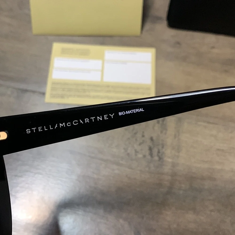 STELLA McCARTNEY SC 0033 S-001 BLACK SMOKE SUNGLASSES - Picture 11 of 12